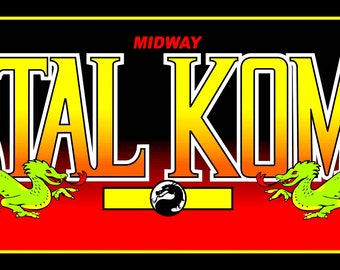6" Mortal Kombat vintage style video game vinyl sticker. Gaming decal for car, laptop, tumbler etc.