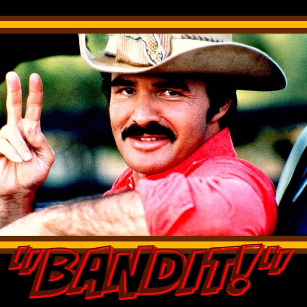 4.75" Smokey & the BANDIT movie vinyl sticker. Burt Reynolds, Firebird Trans Am decal for car, truck, laptop, tool box, tumbler, etc.