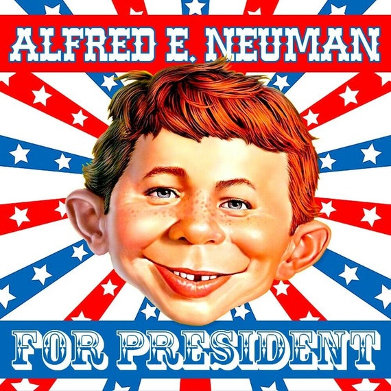 4 alfred e neuman for president vinyl sticker mad etsy
