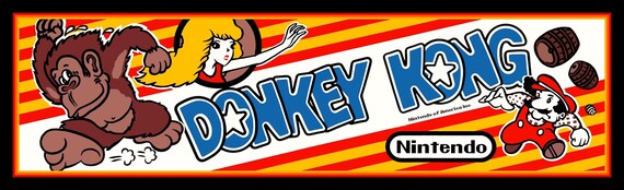 6.25 Donkey Kong Vintage Style Video Game Vinyl Sticker. - Etsy