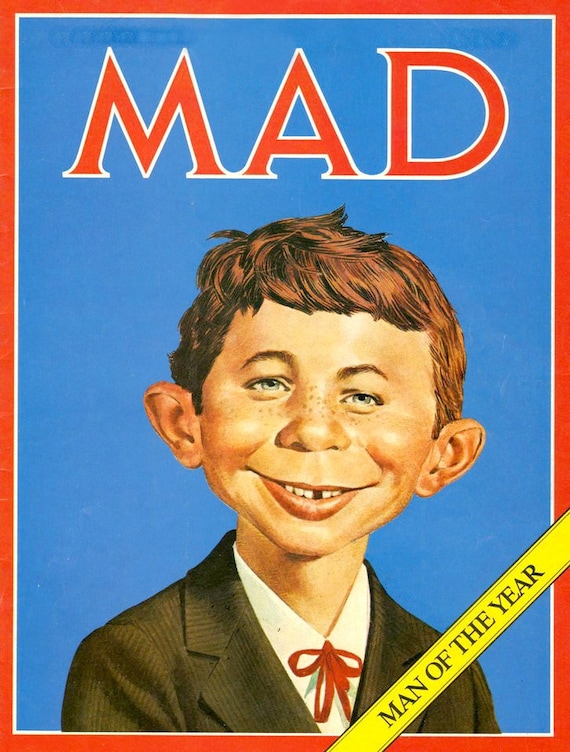 4.75 Alfred E. Neuman Man of the Year vinyl sticker. MAD - Etsy 日本