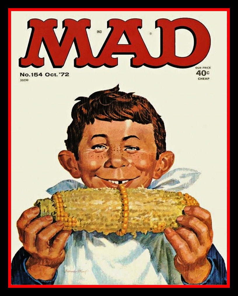 70's ヴィンテージ　ポスター　MAD magazine アルフレッド　乱交 1970's 
