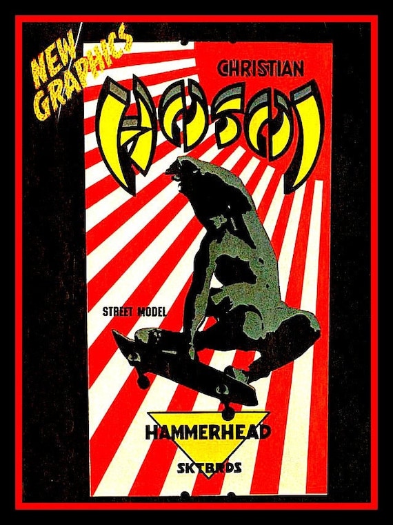 スケートボード Hosoi Vtg Skateboard Sticker 4.5