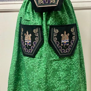 Custom Embroidered Pocket Clan Ribbon Skirt