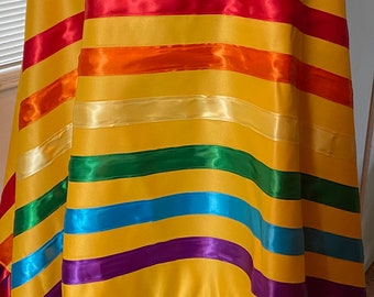 Zwei Spirit Rainbow Ribbon Schal (Rock oder Kleid jeweils separat erhältlich)