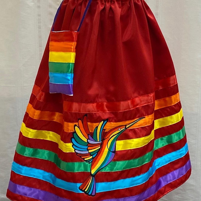Rainbow Ribbon Skirt Set | Etsy