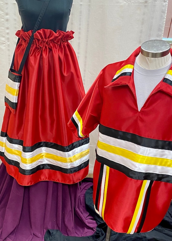 Red Ribbon Skirt - Etsy