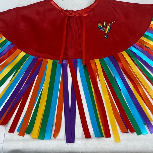 Rainbow Hummingbird Bib Cape