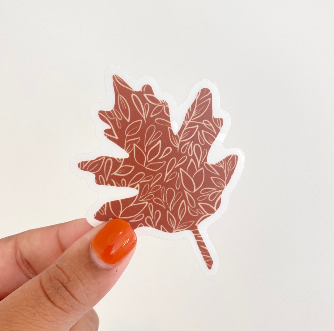 Fall Leaf Sticker - Vinyl Stickers - Laptop Decal - Fall - Autumn ...