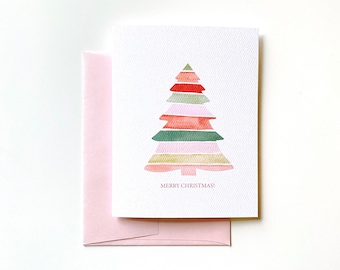 Christmas Tree - Greeting Cards - Merry Christmas - Boho Christmas - Holidays