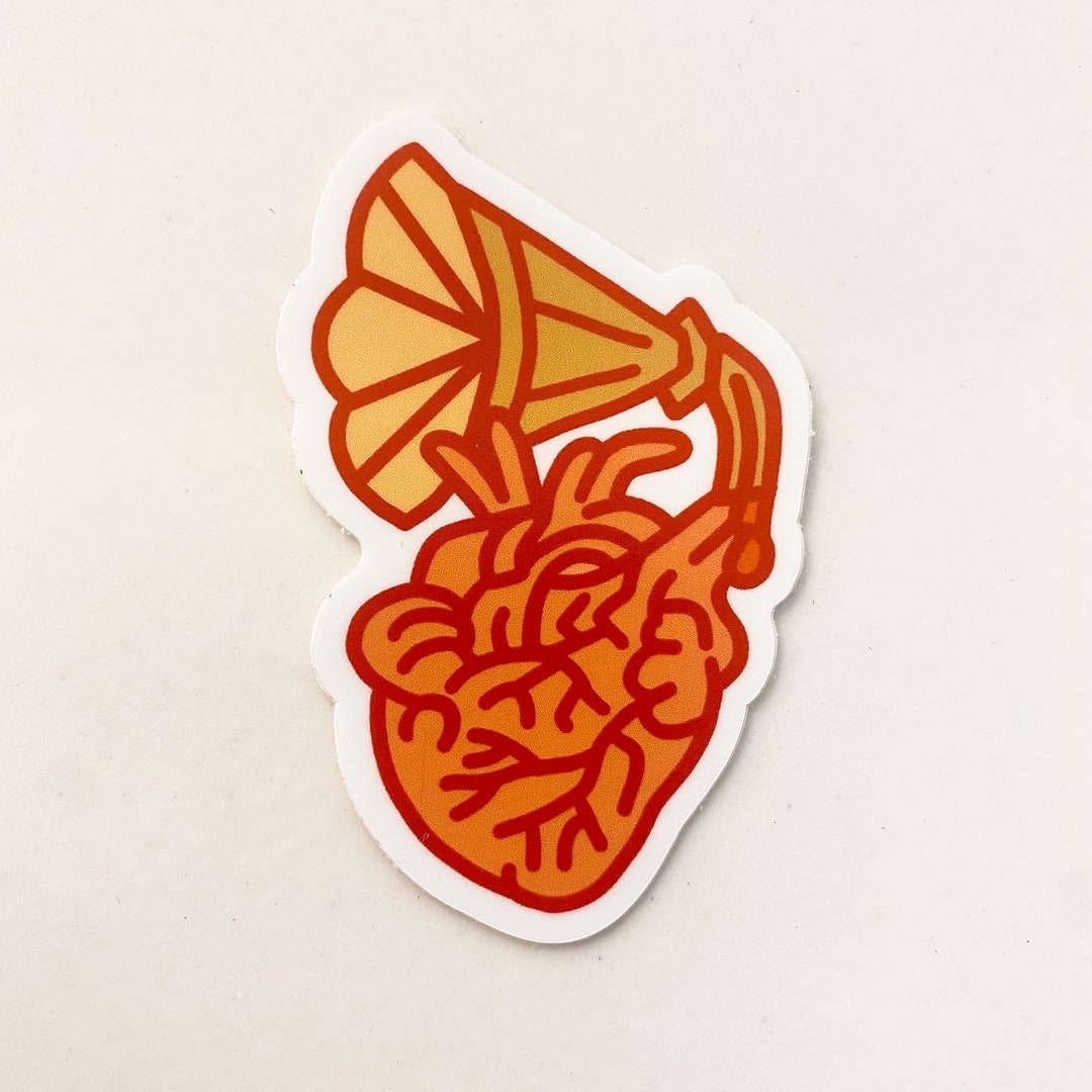 Kansas City Chiefs Heart Sticker - Kansas City - KC - Vinyl Sticker ...