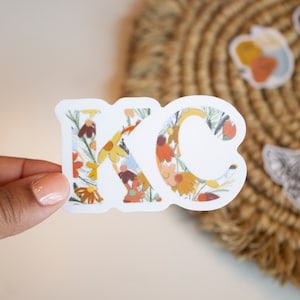 KC Sticker - Vinyl Sticker - Matte Waterproof - KC - Kansas City - Kansas City Gift - Kansas City Art - Kansas City Pride - Laptop Sticker