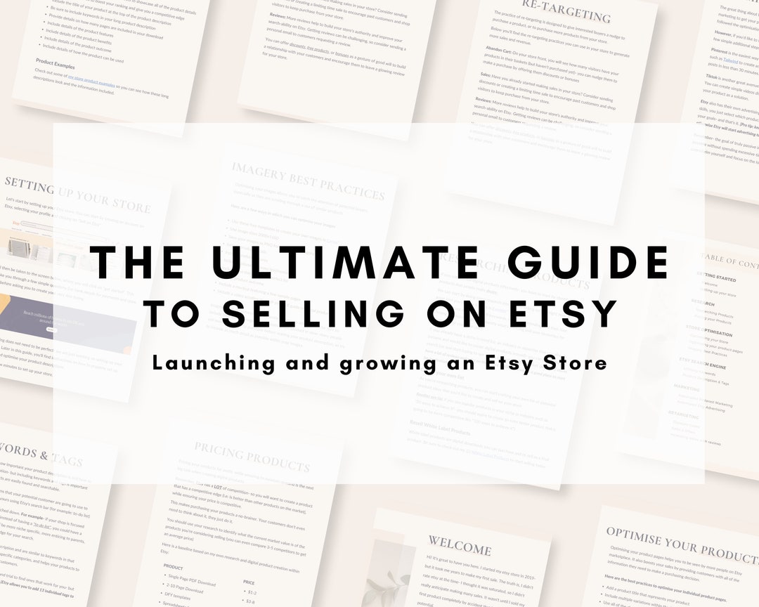 Ultimate Guide to Selling on Etsy Selling Digital Downloads Etsy