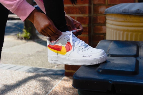 nike air force 1 triple swoosh