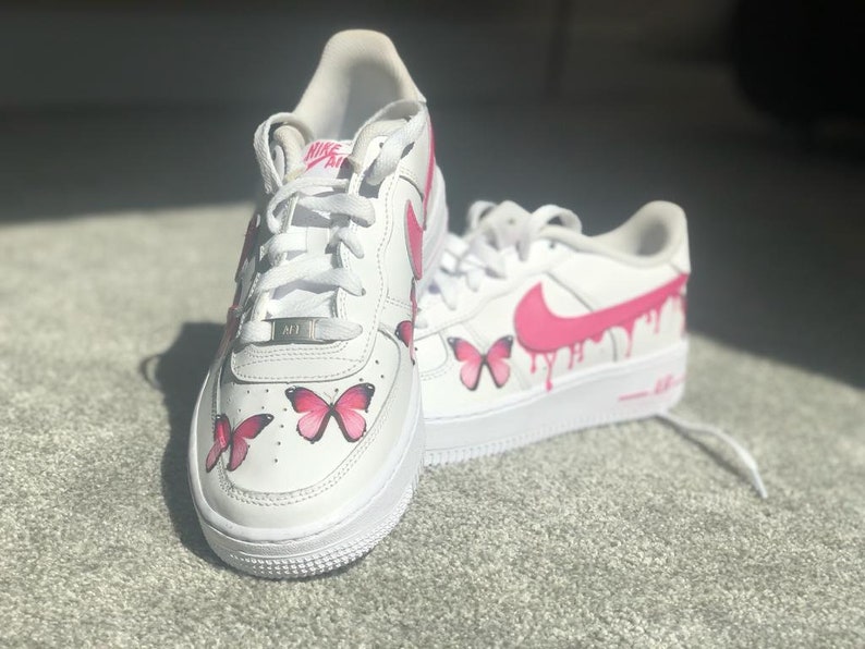 Butterfly Drip-swoosh Air Force 1 | Etsy