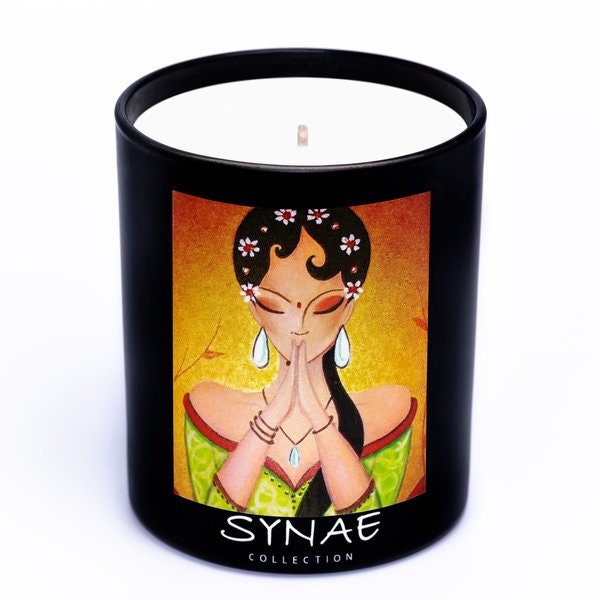 Bougie Artisanale Parfumée en Cire Naturelle - La Voyageuse de Lumière