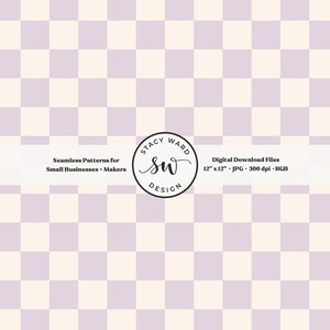 Patrón sin costuras a cuadros lila suave, archivo digital retro a cuadros morado pastel para niñas, tablero de ajedrez de inspiración vintage