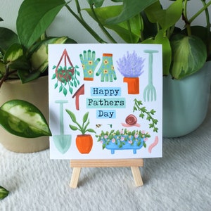 Tarjeta de jardinería para el Feliz Día del Padre / Regalo para papá / Hecho a mano