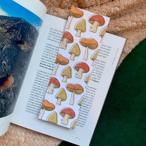 Mushroom Bookmarks Cottagecore Autumn Book lover gift