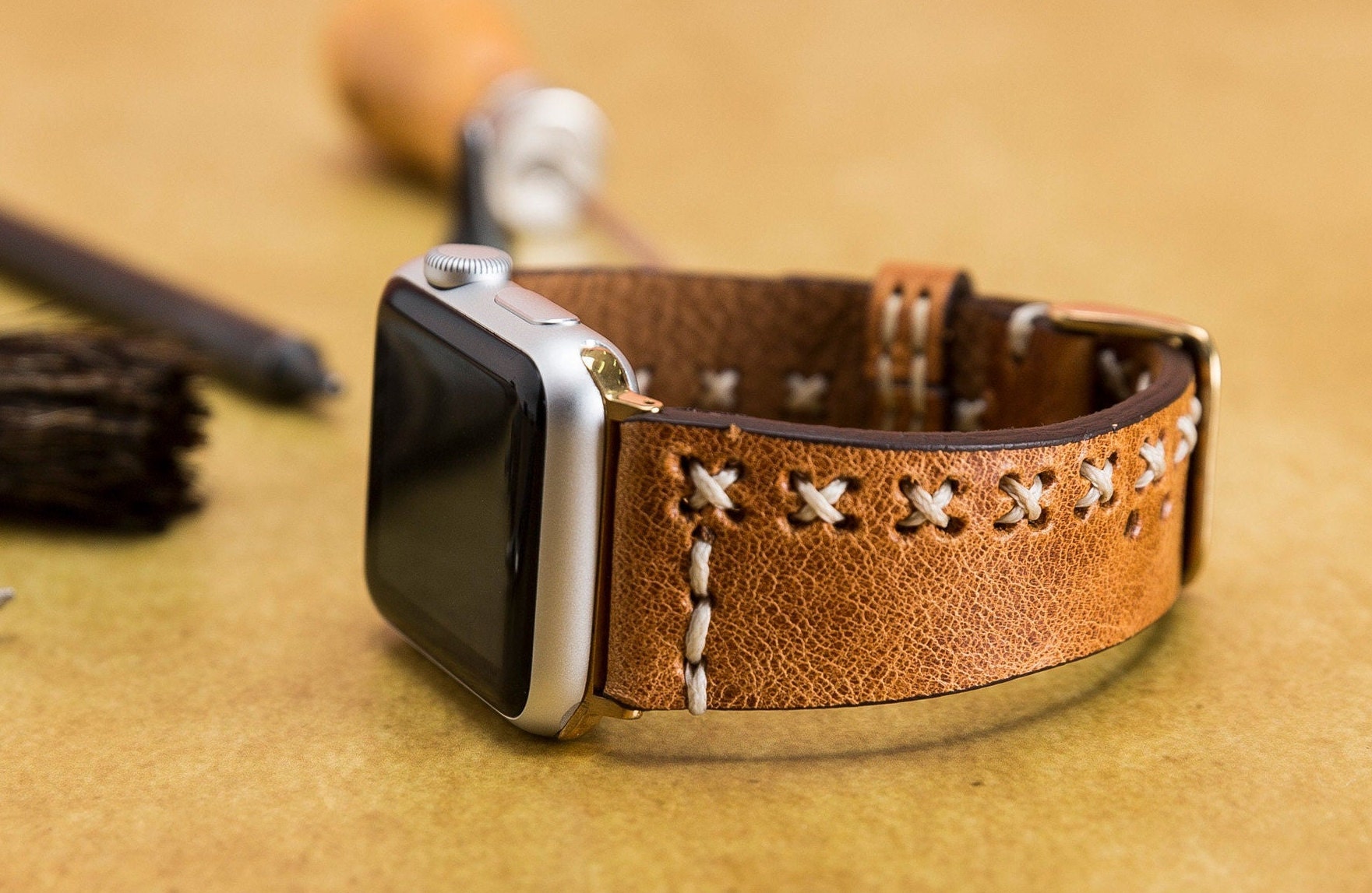 genuine leather apple watch band 38mm