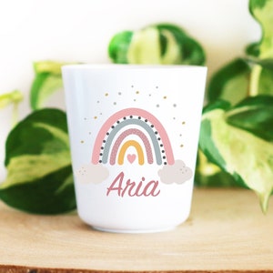 Personalizowany kubek plastikowy dla dzieci, Rainbow