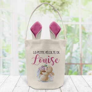 Personalized Easter Bag, Rabbit Ears, Rabbit Model and Its Harvest