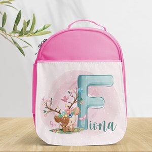 Petit Sac isotherme pour enfant personnalisé, 3 couleurs au choix, Modèle Petit Cerf Alpha