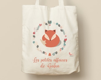 Sacola de algodão personalizável - Presente exclusivo, ecológico e reutilizável, Fox Design