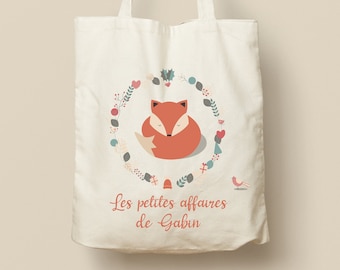 Tote Bag en Coton Personnalisable - Cadeau Unique, Éco-Friendly et Réutilisable, Modèle Renard