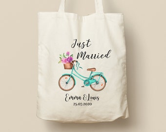 Customizable Cotton Tote Bag - Unique Gift, Eco-Friendly and Reusable, Bicycle Ride Model