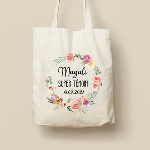 Tote Bag en Coton Personnalisable - Cadeau Unique, Éco-Friendly et Réutilisable, Modèle Bouquet de printemps