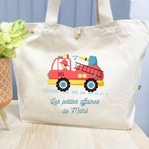 Sac cabas personnalisé, Modèle Pompier 01
