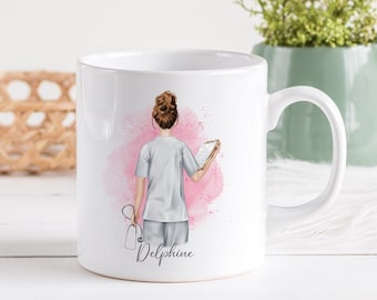 Personalized ceramic mug, 325 or 430ml, Male and/or Female healthcare staff