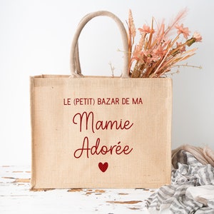 Personalized burlap bag, Le petit bazaar de...