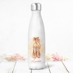 Personalized insulated bottle or can, Ballerina