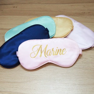 Personalized eye mask, satin sleep mask, bachelorette party gifts, Mother&#39;s Day...