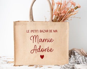 Sac en toile de jute personnalisé, Le petit bazar de...