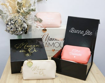 Boîte cadeau Fête des mères, box personnalisée pour les mamans, Maman en Or, Maman d'amour, Mère-veilleuse