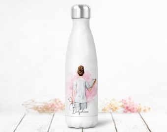 Personalized insulated bottle or can, Male and female nursing staff