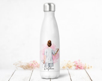 Personalized insulated bottle or can, Male and/or Female healthcare staff