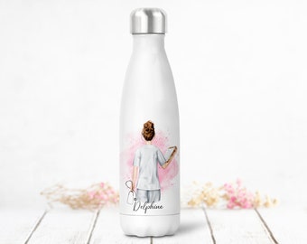 Personalized insulated bottle or can, Male and female nursing staff