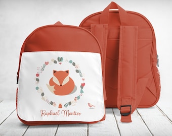 cartable, sac à dos, maternelle-sport, à personnaliser, Renard