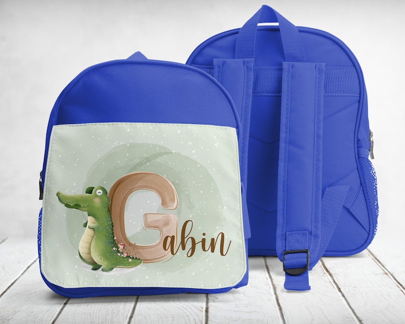 mochila escolar, mochila, jardim de infância-esporte, para personalizar, Jacaré Vert