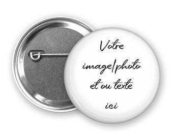 Badge, Magnet, Décapsuleur à personnaliser, Photo et (ou) texte + Pochon cadeau