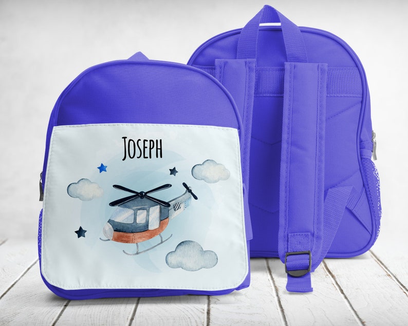 kindergarten-sport binder backpack Helicopter to customize