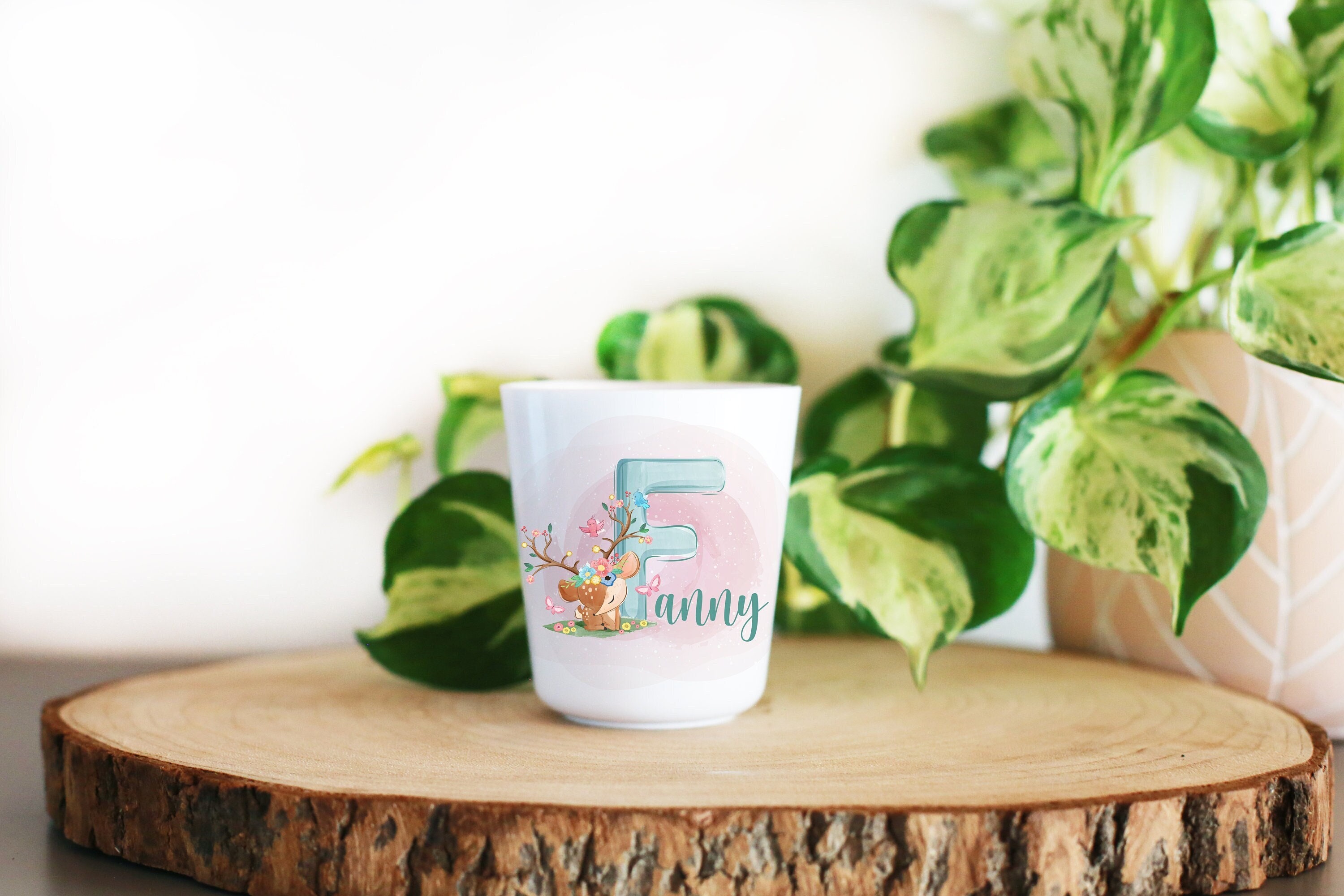 Gobelet Plastique Enfant Personnalisé, Petit Cerf