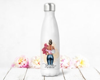 Gepersonaliseerde geïsoleerde fles of blikje, Vrouw of jong meisje om te personaliseren