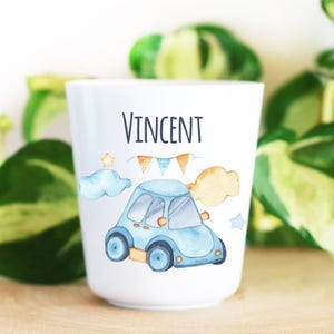 Personalized children&#39;s plastic cup, Car