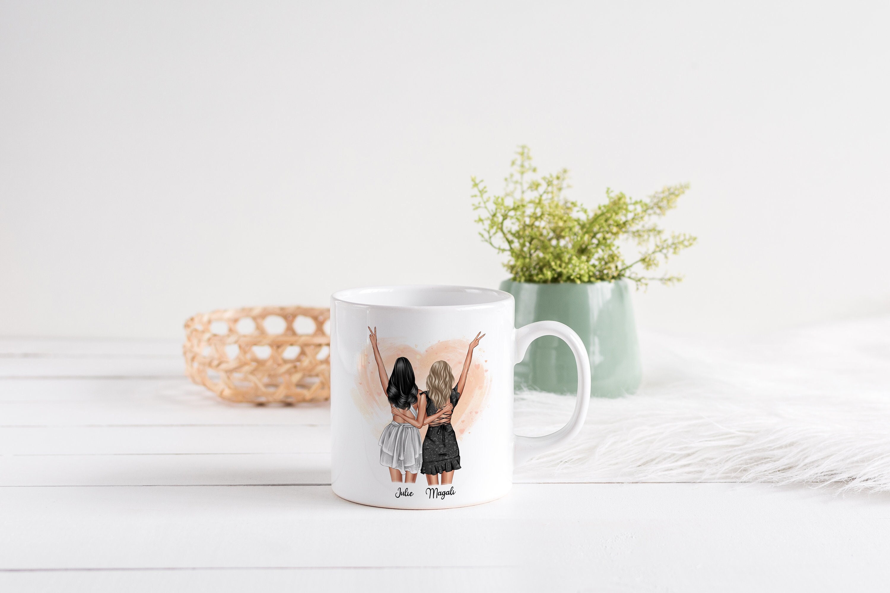 Mug Personnalisé Céramique, 325 ou 430Ml, Meilleures Amies