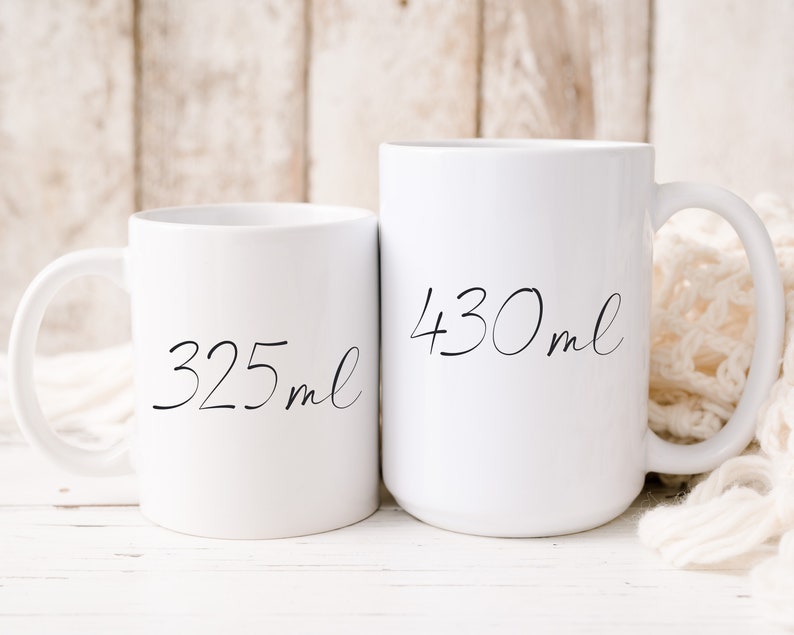 Personalized ceramic mug, 325 or 430ml, EVJF image 8